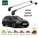 For Audi A4 Avant 2016-2025 Roof Rack Cross Bars Flush Rail Silver-2