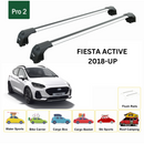 For Ford Fiesta Active (B299) 2018-2025 Roof Rack Cross Bars Flush Rail Alu Silver-2