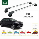 For Hyundai iX35 2010-2015 Roof Rack Cross Bars Flush Rail Alu Silver-2