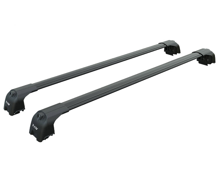 For Lexus LX 2016-2021 Roof Rack Cross Bars Metal Bracket Flush Rail Alu Black-1