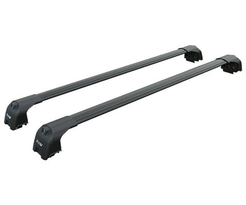 For Chevrolet Traverse 2008-2017 Roof Rack Cross Bars Metal Bracket Flush Rail Alu Black