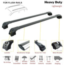 For Volkswagen Taos Roof Rack Cross Bar Raised Rail, Black-3