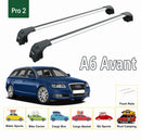 For Audi A6 C6 Avant 2006-2011 Roof Rack Cross Bars Flush Rails Silver-2