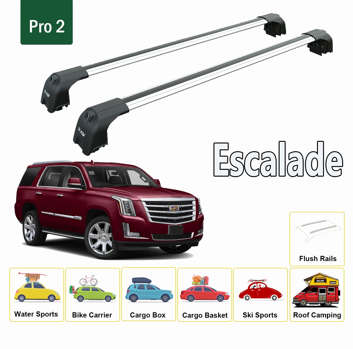 Cadillac escalade roof online rails