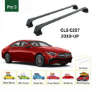 For Mercedes Benz CLS C257 2019-2021 Roof Rack Cross Bars Metal Bracket Fix Point Alu Black-2