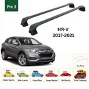 For Honda HR-V 2017-2021 Roof Rack Cross Bars Metal Bracket Fix Point Alu Black-2