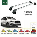 For Mercedes Benz T-Series 2022-2025 Roof Rack Cross Bars Metal Bracket Fix Point Alu Silver-2