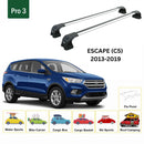 For Ford Escape (C5) 2013-2019 Roof Rack Cross Bars Fix Point Alu Silver-2