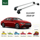 For Mercedes Benz CLS C257 2019-2021 Roof Rack Cross Bars Metal Bracket Fix Point Alu Silver-2