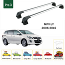 333. Kompatibel mit abschließbaren Aluminium-Dachträgern für Fahrzeuge mit Standarddach Toros Pro 3 Silver-2