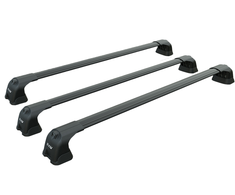 For Chevrolet Promaster City 2015-22 Roof Rack Cross Bars Metal Bracket Fix Point 3qty Alu Black