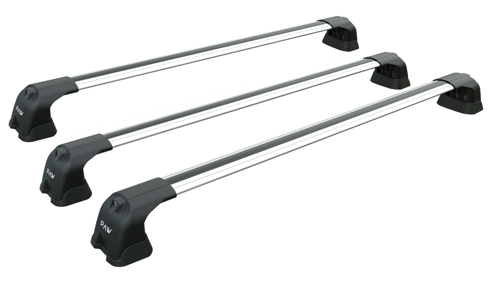 For Chevrolet N300 2012-Up Roof Rack Cross Bars Metal Bracket Fix Point 3 Qty. Alu Silver