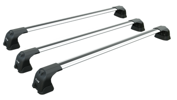 For Chevrolet N300 2012-2020 Roof Rack Cross Bars Metal Bracket Fix Point 3 Qty. Alu Silver