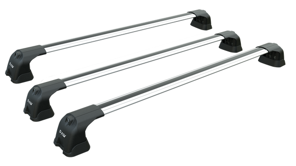 For Chevrolet N300 2012-2020 Roof Rack Cross Bars Metal Bracket Fix Point 3 Qty. Alu Silver
