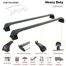 Für BMW 1er F40 2020-Up Dachträgersystem, Aluminium-Querstange, Metallhalterung, Fixpunkt, Schwarz-3