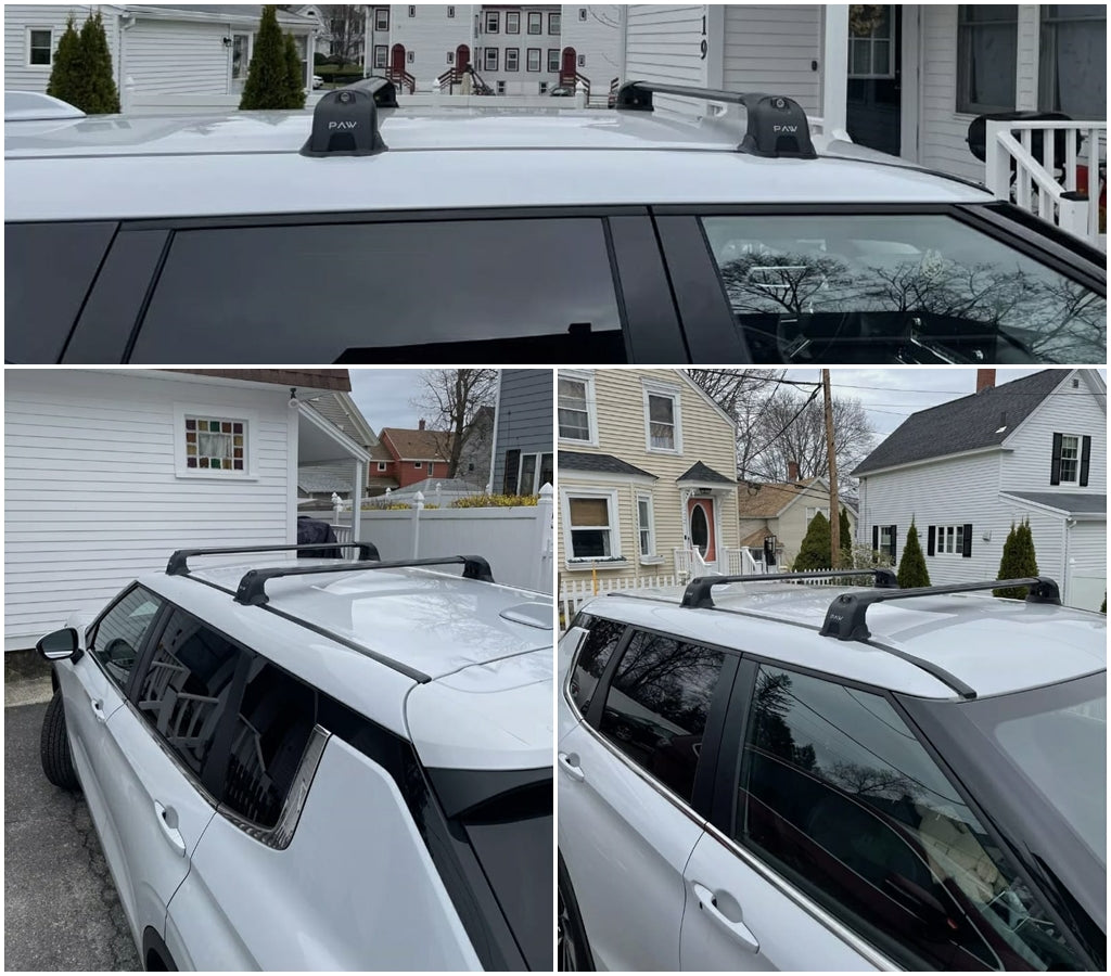 For BMW M2 2016-22 Roof Rack Cross Bars Metal Bracket Fix Point Alu Silver