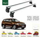 For Bmw X3 (F25) 2010-2017 Roof Rack Cross Bars Normal Roof, Silver-2