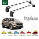 For Chevrolet Equinox (2018-2024) Roof Rack Cross Bars Normal Roof, Silver-2