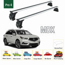 For Acura MDX 2007-2013 Roof Rack Cross Bars Normal Roof Alu Silver-4