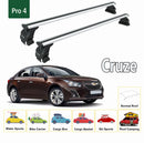 For Chevrolet Cruze 2009-2018 Roof Rack Cross Bars Normal Roof Alu Black-2