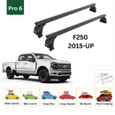For Ford F250 Bed Rack for Retractable Covers with T-slots 2015-Up Black-2