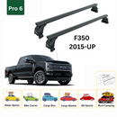 For Ford F350 2015-2025 Bed Rack for Retractable Covers with T-slots Black-2