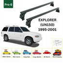 For Ford Explorer 1 UN46 (1995-2001) Roof Rack Cross Bars Fix Point Pro 6 Black-2