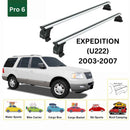 For Ford Expedition U222 (2003-2007) Roof Rack Cross Bars Fix Pro 6, Silver-2