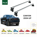 For GMC Canyon 2004-Up Bed Rack Cross Bars Alu Silver-2