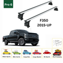 For Ford F350 Bed Rack for Retractable Covers with T-slots 2015-Up Silver-2