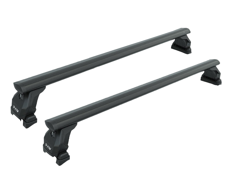 For RAM 1500 2009-Up Bed Rack Cross Bars Metal Bracket Alu Black