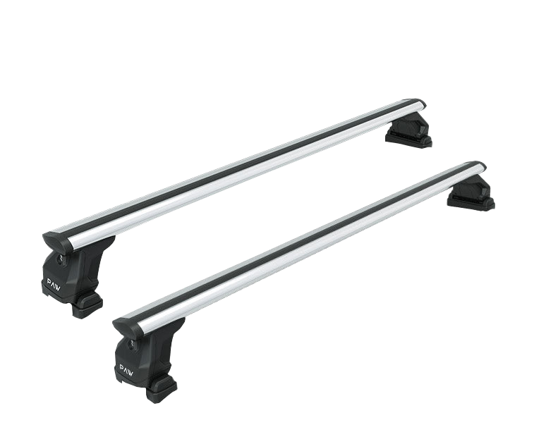 For Rivian R1T 2022-Up Roof Rack Cross Bars Metal Bracket Fix Point Pro 6 Alu Silver