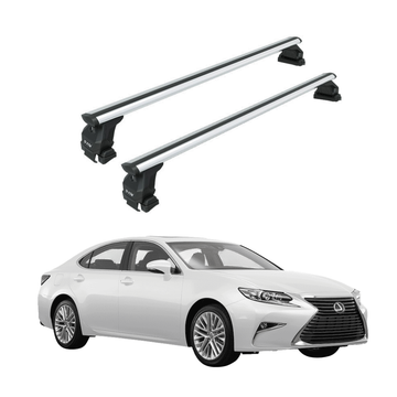 For Lexus ES 2018-2025 Roof Rack Cross Bars Normal Roof Alu Silver