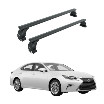 For Lexus ES 2021-2025 Roof Rack Cross Bars Normal Roof Pro 4 Alu Black
