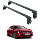 Kompatibel mit Honda Civic 5-tr Sedan Fahrzeugen 2010–2017 mit normalem Dachträger in schwarzer Farbe-1