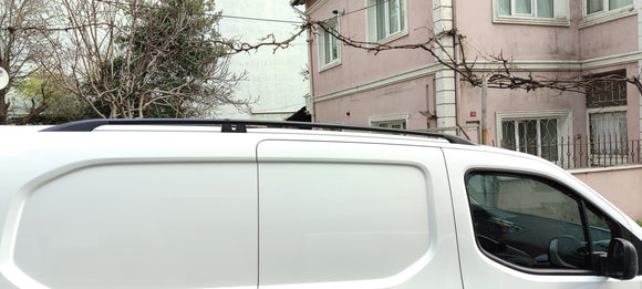 For Fiat Doblo SWB 2022-2025 Van Aluminium Roof Rails Black