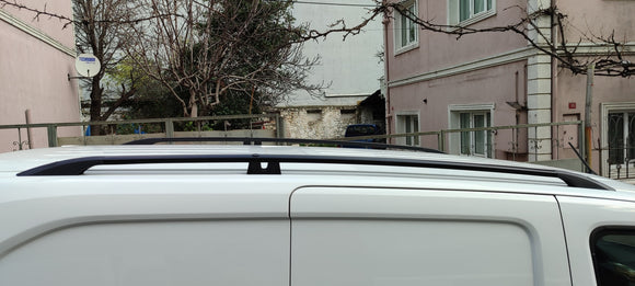 For Fiat Doblo SWB 2022-2025 Van Aluminium Roof Rails Black