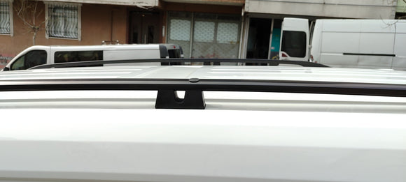 For Fiat Doblo SWB 2022-2025 Van Aluminium Roof Rails Black