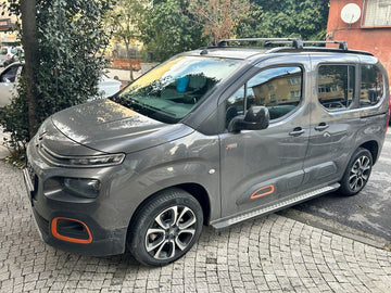 For Opel Combo 2023-2026 Roof Rack System, Aluminum Cross Bar, Flush Rail, Black - 0