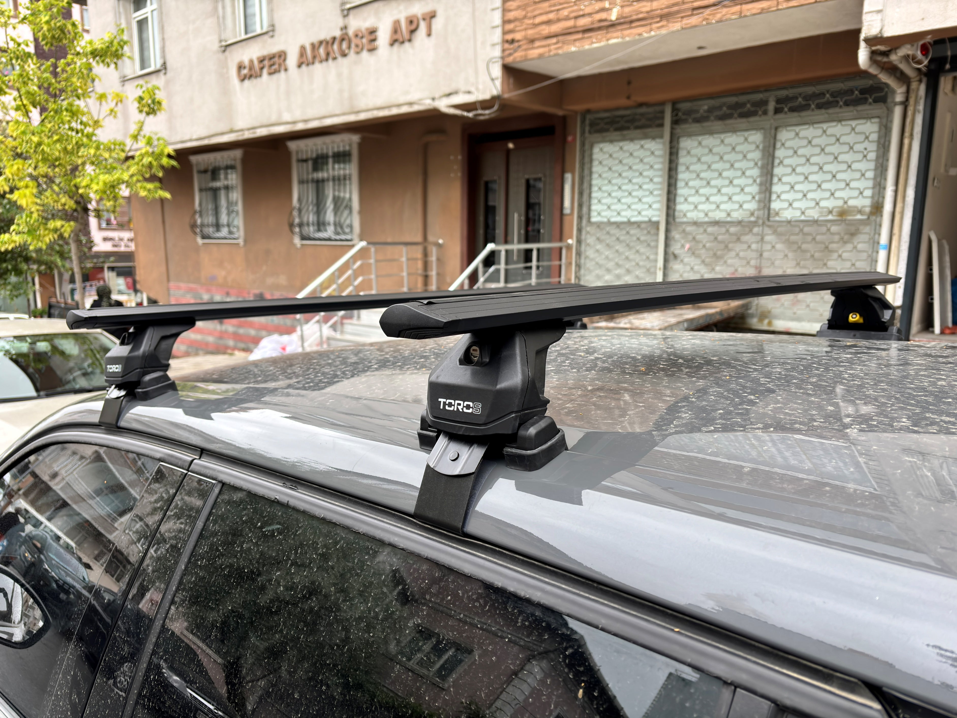 For Peugeot 2008 2020- Up Roof Rack Cross Bars Normal Roof Alu Black