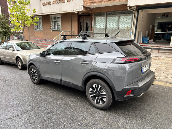 Kompatibel mit Honda Civic 5-tr Sedan Fahrzeugen 2010–2017 mit normalem Dachträger in schwarzer Farbe