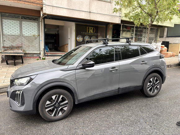 Kompatibel mit Honda Civic 5-tr Sedan Fahrzeugen 2010–2017 mit normalem Dachträger in schwarzer Farbe