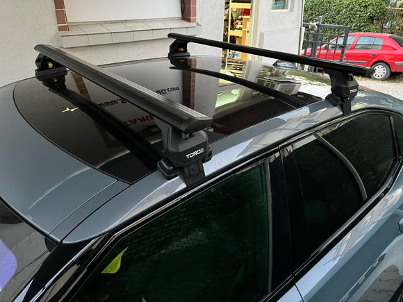 For Polestar Polestar 2 2020-2025 Roof Rack Cross Bars Normal Roof Alu Black
