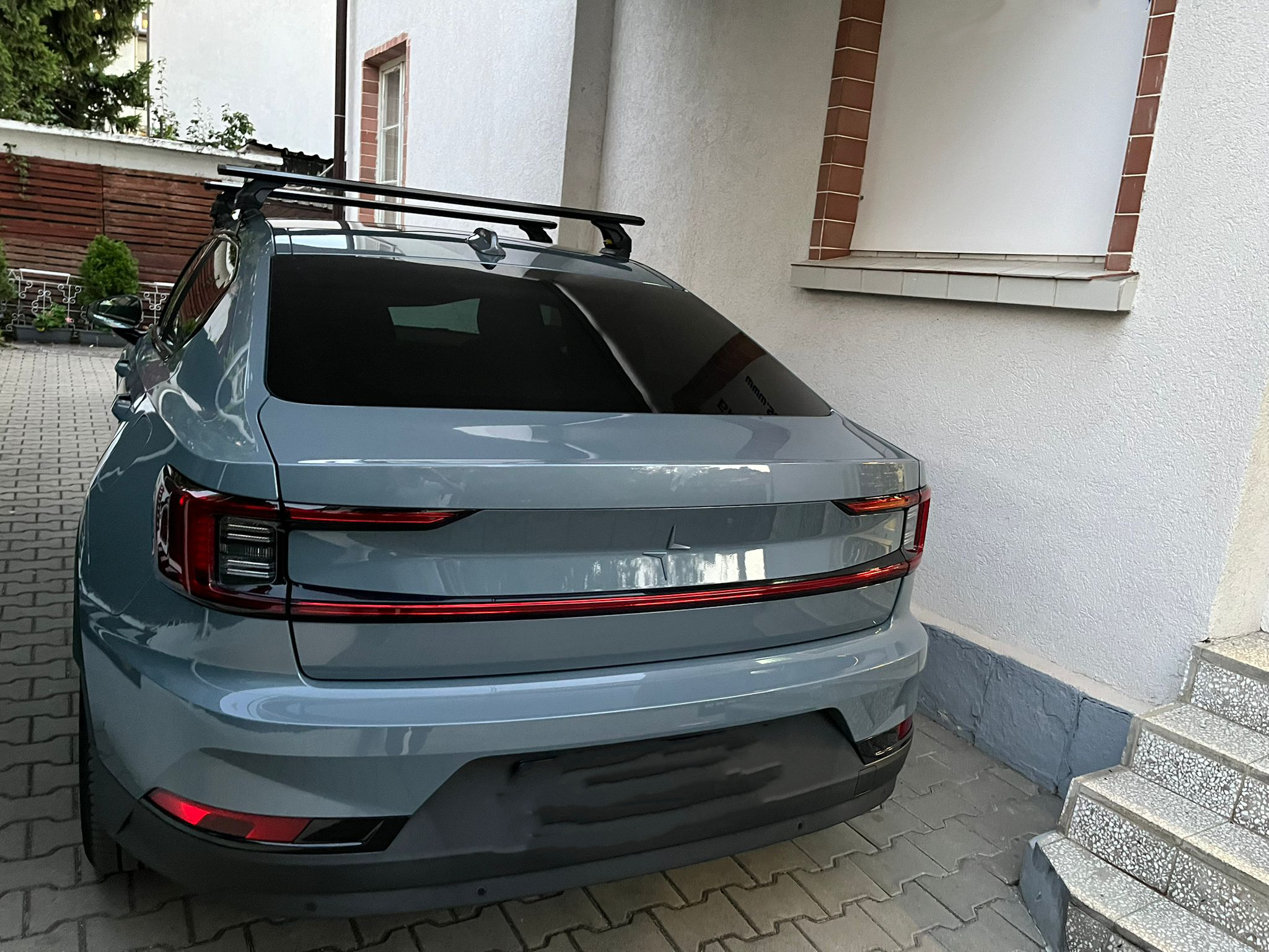 For Polestar Polestar 2 2020-2025 Roof Rack Cross Bars Normal Roof Alu Black