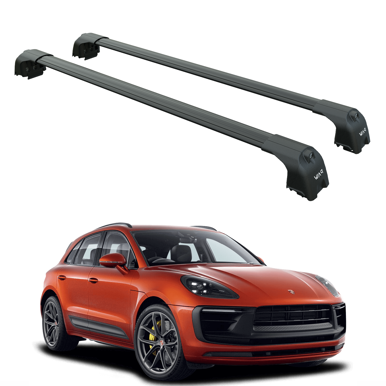 Für Porsche Macan ab Baujahr 2014. Dachträgersystem, Träger-Querstangen, Aluminium, abschließbar, hochwertige Metallhalterung 
