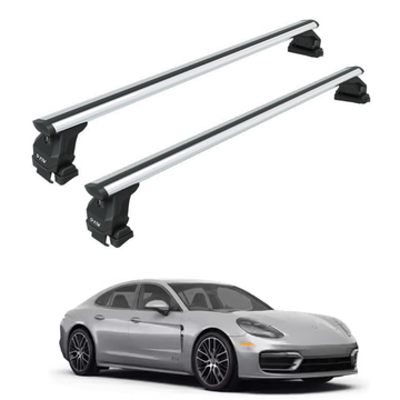 Für Porsche Macan ab Baujahr 2014. Dachträgersystem, Träger-Querstangen, Aluminium, abschließbar, hochwertige Metallhalterung 