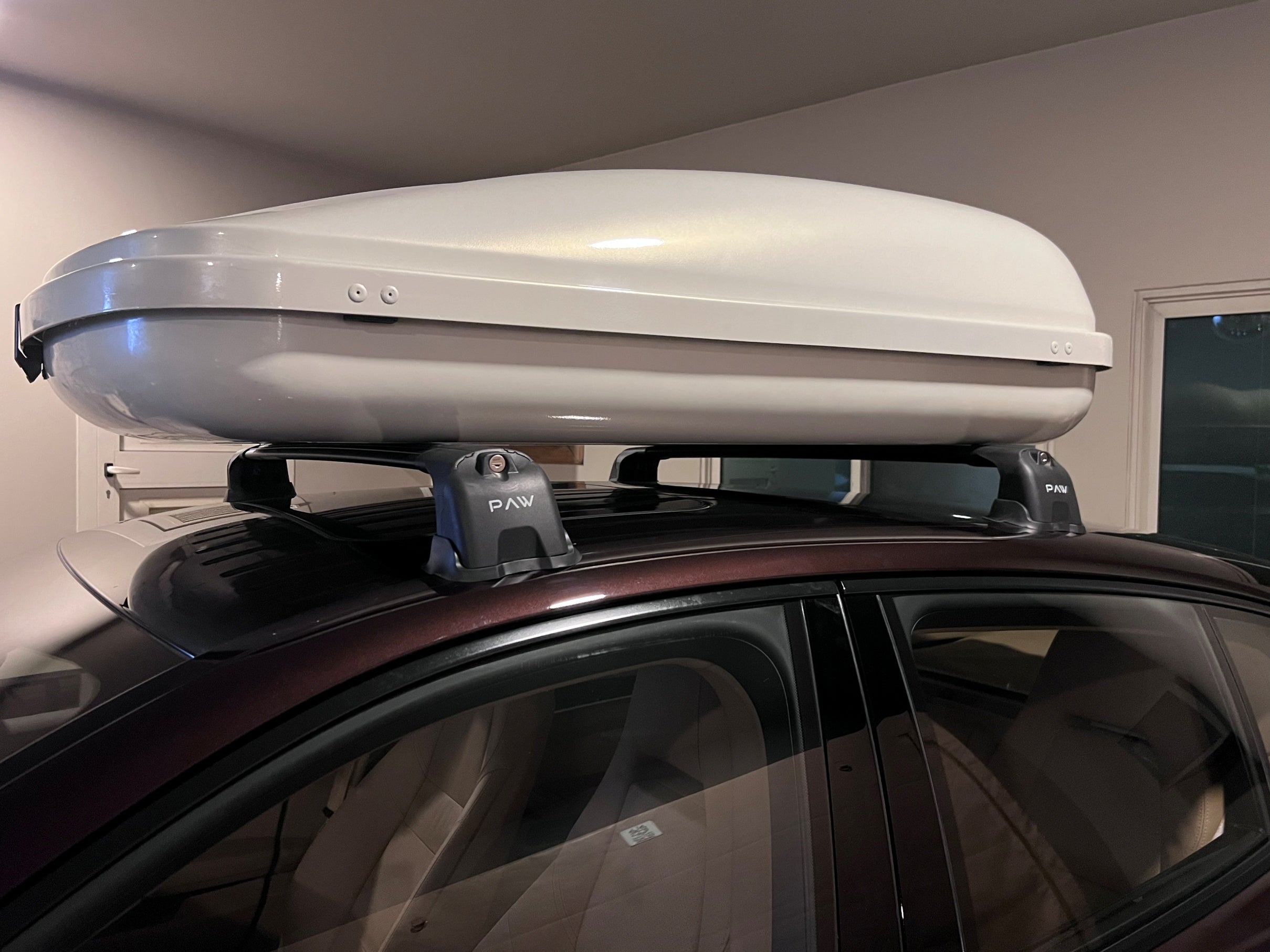 For Porsche Taycan 2019-2025 Roof Rack Cross Bars Fix Point Alu Black