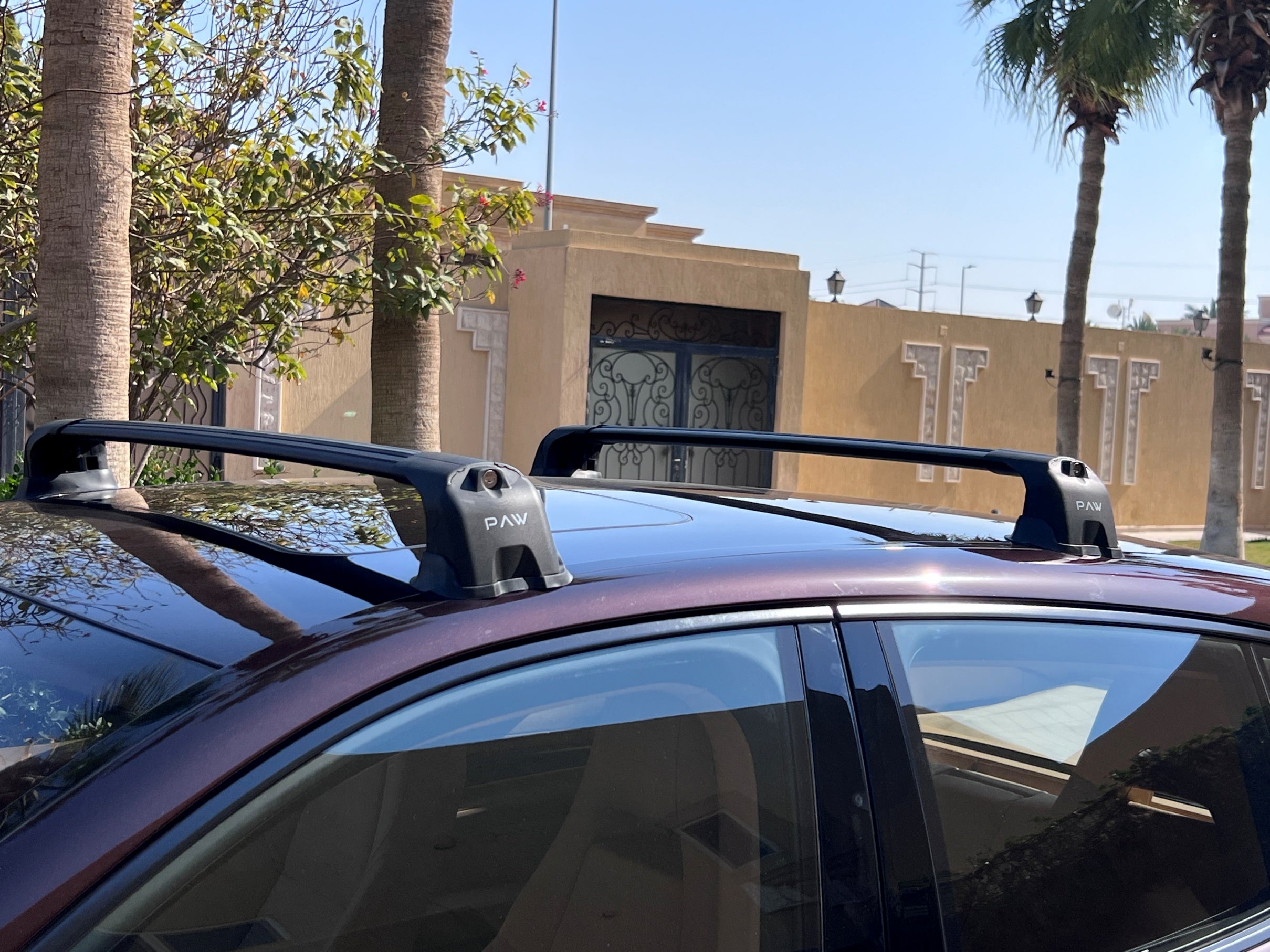 For Porsche Taycan 2019-2025 Roof Rack Cross Bars Fix Point Alu Black