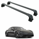 For Porsche Taycan 2019-2025 Roof Rack Cross Bars Fix Point Alu Black-1