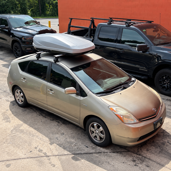 For Toyota Prius 2nd Gen (XW20) 2004-2009 Roof Rack Cross Bars Normal Roof, Black